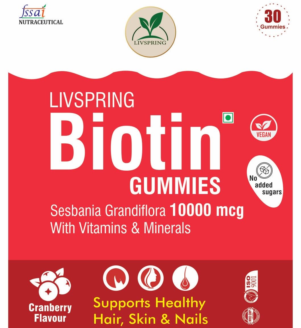 Biotin Hair Gummies For Hair Growth