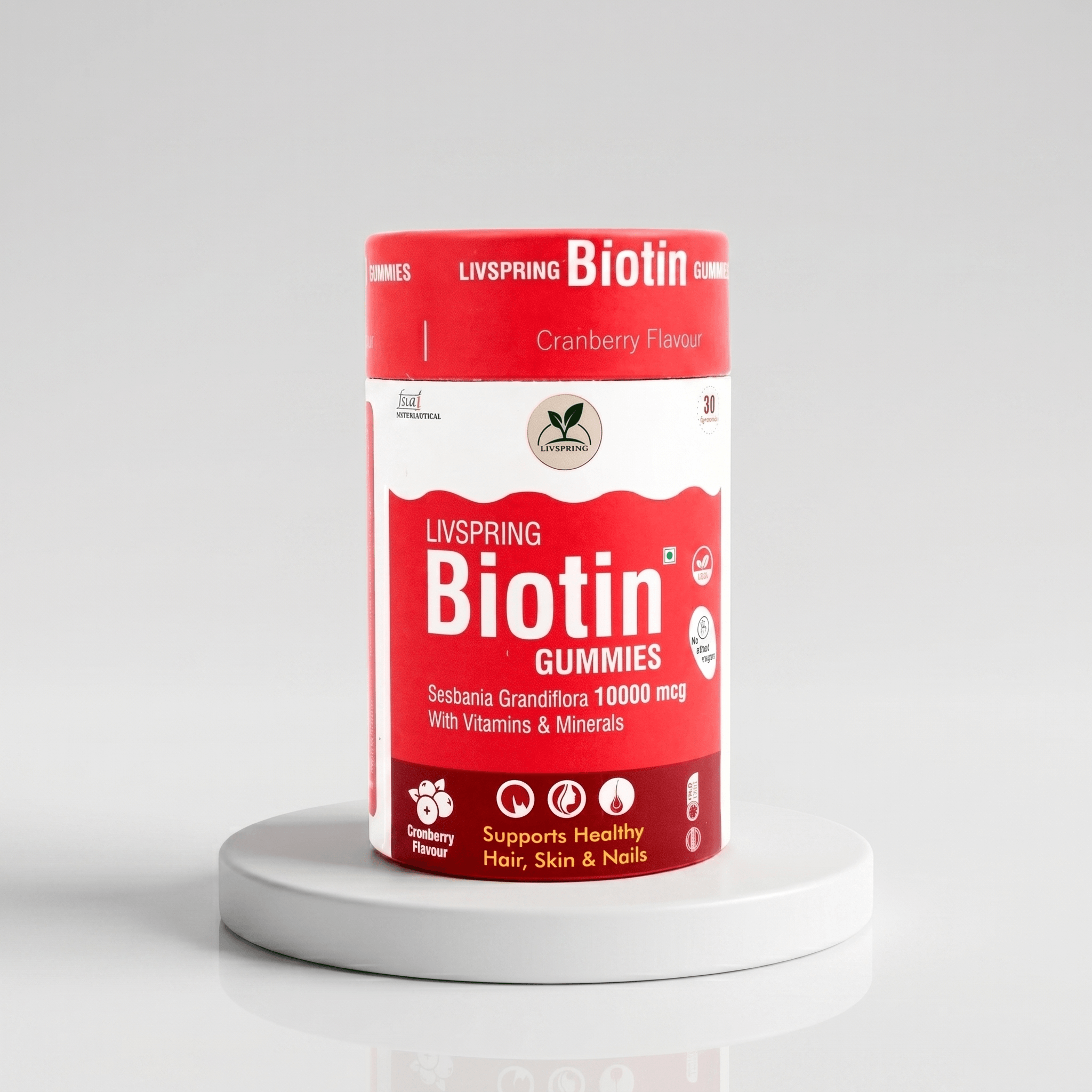 Beauty & Hair Supplements Biotin, Glutathione Gummies | LivSpring Livspring Beauty & Hair Supplements Biotin, Glutathione Gummies | LivSpring Livspring