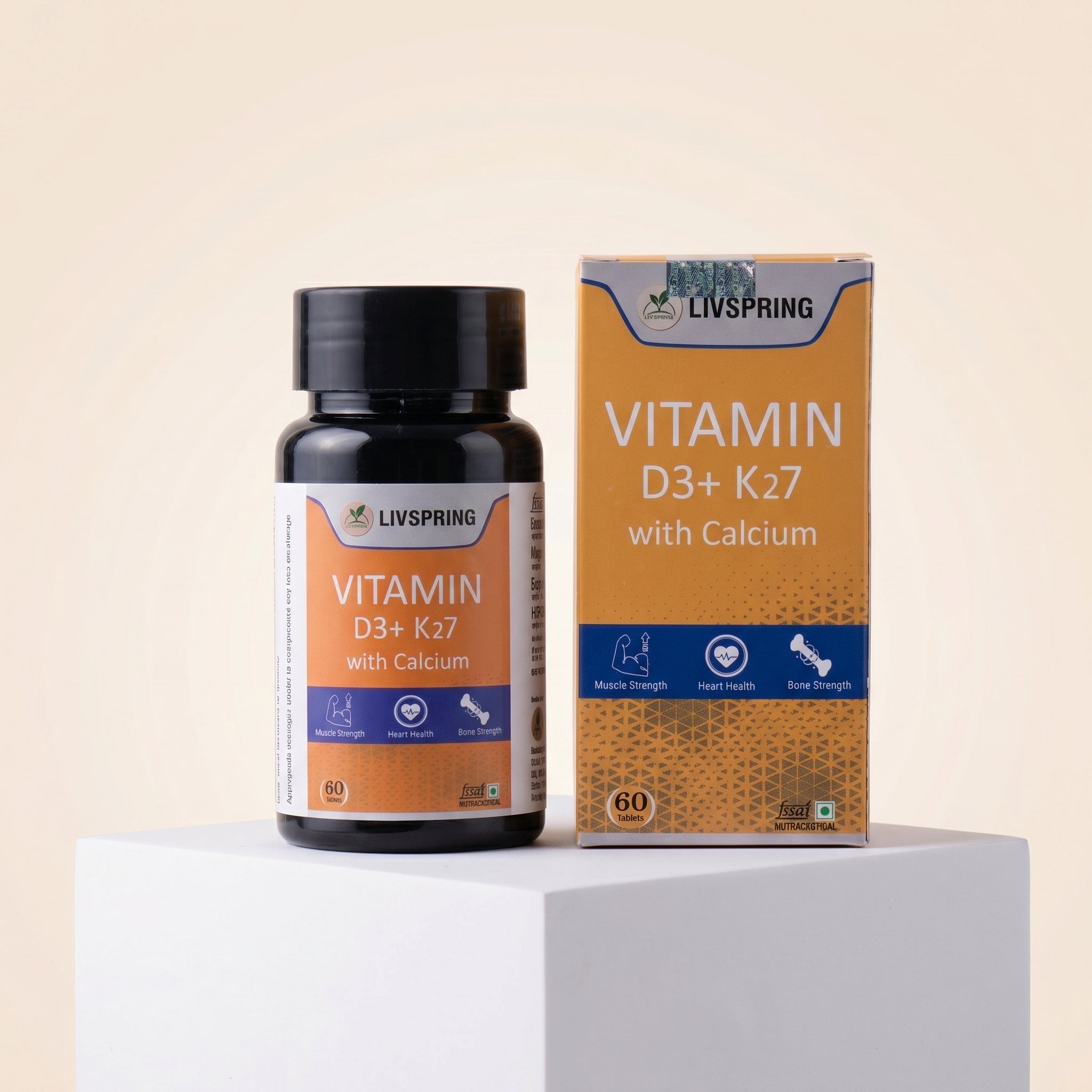 LivSpring Vitamin D3+ K27